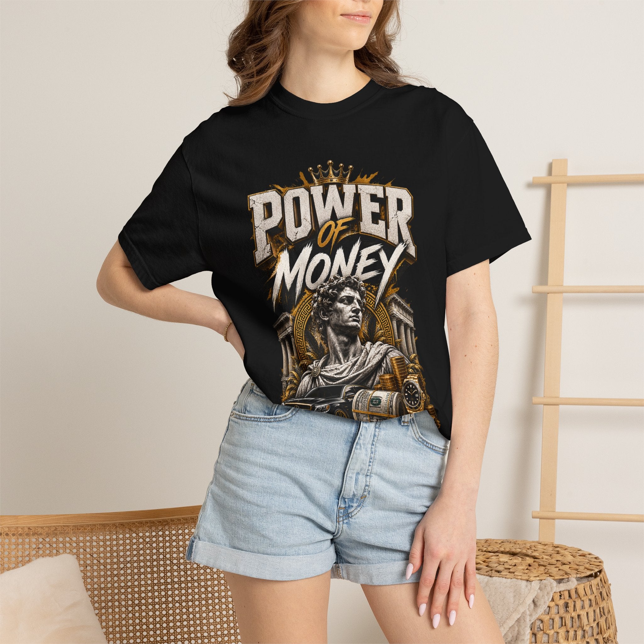 Power of Money Graphic T-Shirt