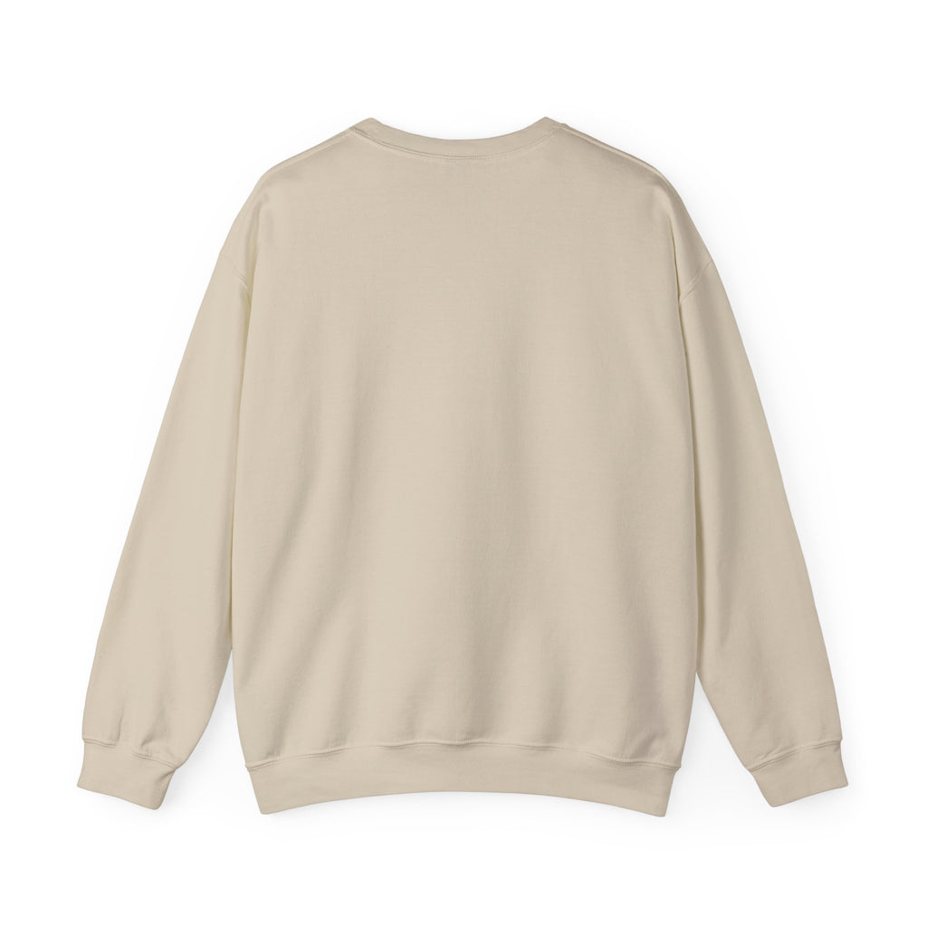 Power of Money Crewneck Sweatshirt — Vintage Statue & Bank Graphic