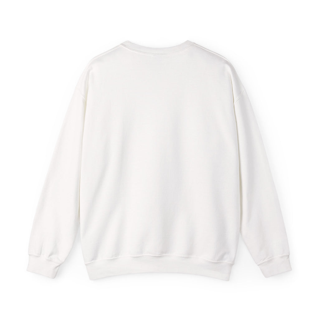Power of Money Crewneck Sweatshirt — Vintage Statue & Bank Graphic