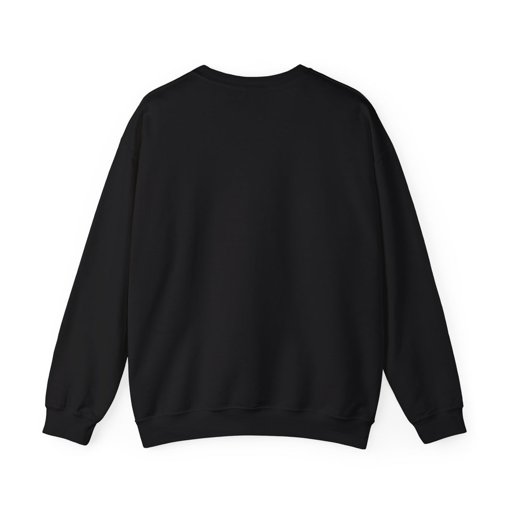 Power of Money Crewneck Sweatshirt — Vintage Statue & Bank Graphic